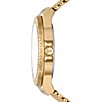 Color:Gold - Image 3 - Women's Lennox Three-Hand Gold Stainless Steel Mesh Bracelet Watch