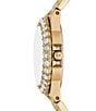 Color:Gold - Image 3 - Women's Lennox Three-Hand Gold-Tone Stainless Steel Bracelet Watch