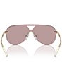 Color:Pink - Image 4 - Women's MK1149 Aviator Sunglasses