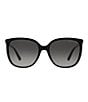 Color:Black - Image 2 - Women's Mk2137u Square 57mm Sunglasses
