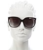 Color:Black - Image 6 - Women's Mk2137u Square 57mm Sunglasses