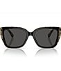 Color:Tortoise - Image 2 - Women's MK2199 55mm Rectangle Sunglasses