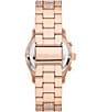 Color:Rose Gold - Image 3 - Women's Runway Chronograph Rose Gold-Tone Diamond Stainless Steel Bracelet Watch
