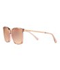 Color:Brown - Image 3 - Women's Zermatt Mirrored Square 61mm Polarized Sunglasses