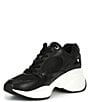 Color:Black - Image 4 - Zuma Leather Trainer Sneakers