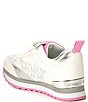 Color:White/Pink - Image 3 - MICHAEL Michael Kors Girls' Bille Dorian Metallic Detail Sneakers (Toddler)