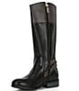 Color:Black/Chocolate - Image 4 - MICHAEL Michael Kors Girls' Finley Hamilton Leather Tall Riding Boots (Infant)