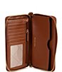 Color:Luggage - Image 3 - Jet Set Large Flat Multifunction Phone Case