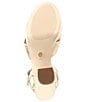 Color:Gold - Image 6 - MICHAEL Michael Kors Josie Metallic Knotted Ankle Strap Platform Dress Sandals