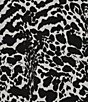Color:White/Black - Image 4 - MICHAEL Michael Kors Knit Modern Ocelot Printed Crew Neck Short Sleeve Top