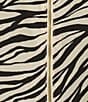 Color:Bone - Image 4 - MICHAEL Michael Kors Plus Size Animal Print Pebble Crepe Point Collar Long Sleeve Top