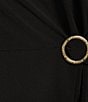 Color:Black - Image 4 - MICHAEL Michael Kors Plus Size Drapey Matte Jersey Knit Crew Neck Sleeveless Ring Twist Top