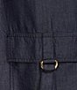 Color:Indigo Rinse - Image 4 - MICHAEL Michael Kors Plus Size Tencel Twill High Rise Wide Leg Elastic Waist Pull-On Utility Pant