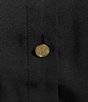 Color:Black - Image 4 - MICHAEL Michael Kors Satin Woven Point Collar Long Sleeve Button-Front Shirt