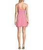 Color:Mauve/Pink - Image 2 - One Shoulder Bow Mini Dress