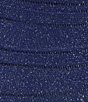 Color:Roya/Silver - Image 4 - One Shoulder Shirred Lurex Knit Rhinestone Strap Bodycon Dress