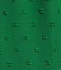 Color:Gucci Green - Image 4 - Puff Long-Sleeve Square Neck Ruched Bodice Clip-Dot Chiffon Dress