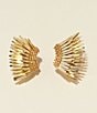 Color:Gold - Image 2 - Mini Madeline Gold Statement Stud Earrings
