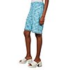 Color:Dew Blue/Haze/Black/White - Image 3 - Soft Knit Tweed Elastic No-Roll Waist Fringe Trim Coordinating Bermuda Shorts