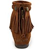 Color:Brown - Image 3 - Concho Suede Fringe Boots
