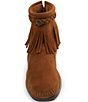 Color:Brown - Image 4 - Concho Suede Fringe Boots