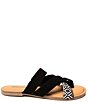 Color:Black Geo Multi - Image 2 - Faribee Banded Thong Flat Sandals