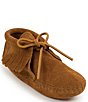 Color:Brown - Image 1 - Kids' Suede Fringe Softsole Boots (Toddler)
