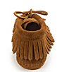 Color:Brown - Image 3 - Kids' Suede Fringe Softsole Boots (Toddler)