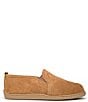 Color:Tan - Image 2 - Men's Twin Gore Suede Sheepskin Slippers