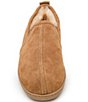 Color:Tan - Image 4 - Men's Twin Gore Suede Sheepskin Slippers