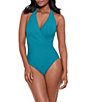 Color:Maldives Blue - Image 1 - Rock Solid Wrapsody Shaping One Piece Swimsuit