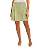 Color:Clover/Green/Multi - Image 1 - Tweed Knit Printed Inverted-Pleated Pull-On Mini Skirt