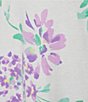 Color:Lavender Flowers - Image 4 - Plus Size Cottonessa Knit Floral Print Short Nightgown