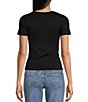 Color:Black - Image 2 - Seamless Short Sleeve T-Shirt