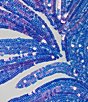 Color:Blue - Image 4 - Pattern Sequin Cage Back Long Dress