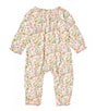 Color:Multi - Image 2 - Baby Girls 3-12 Months Long Sleeve Ditsy Floral Printed Coverall