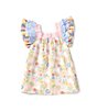 Color:Multi Floral - Image 1 - Baby Girls 3-18 Months Flutter-Sleeve Printed Babydoll Dress