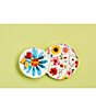 Color:Multi - Image 2 - Botanica Floral Nested Platters, Set of 2