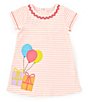 Color:Pink - Image 1 - Baby Girls 12-24 Months Short-Sleeve Birthday Girl T-Shirt Dress