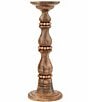 Color:Brown - Image 2 - Pine Hill Collection Beaded Wood Candlesticks