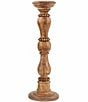 Color:Brown - Image 4 - Pine Hill Collection Beaded Wood Candlesticks