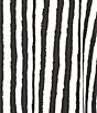 Color:White - Image 4 - Circle Stripe Colorblock Print Scoop Neck 3/4 Sleeve Top