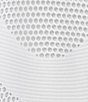 Color:White - Image 4 - Petite Size Jacquard Knit 3/4 Sleeve Pleated Flounce Hem Open-Front Jacket