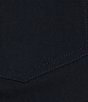 Color:Midnight - Image 4 - Petite Size Solid Twill Straight Leg Pom Pom Hem Pull-On Demin Cropped Pants