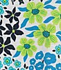 Color:Multi Color/Floral Print - Image 4 - Plus Size Knit Floral Print Crew Neck Short Cuffed Sleeve Top