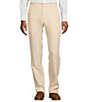 Color:Ecru - Image 1 - Baird McNutt Linen Alex Slim Fit Flat Front Suit Separates Pants