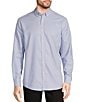 Color:Blue - Image 1 - Big & Tall Classic Fit Square Dobby Long Sleeve Woven Shirt