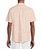 Color:White Beige - Image 2 - Big & Tall Taser Floral Print Short Sleeve Woven Shirt