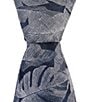 Color:Grey - Image 1 - Botanical Leaves 2 3/4#double; Silk Blend Woven Tie