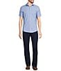 Color:Light Blue - Image 3 - Collezione Canclini Slim Fit Performance Stretch Solid Short Sleeve Woven Shirt
